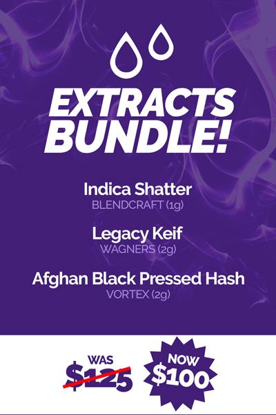 cannabis extract bundle deals at Purple Moose Cannabis Oshawa Dispensary