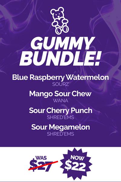 Edible gummy deal bundles at Purple Moose Cannabis Oshawa Dispensary
